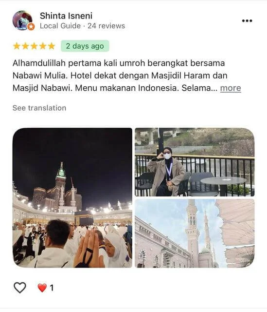 Google Review Jamaah 6